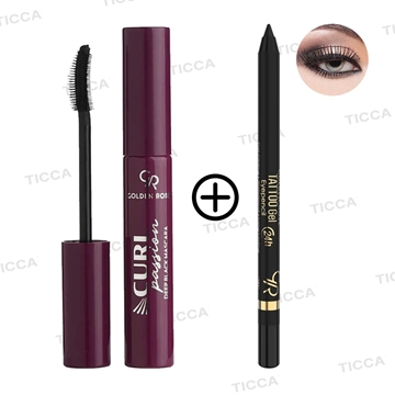 PACK MASCARA DE PESTAÑAS CURL PASSION + LAPIZ DE OJOS NEGRO - Imagen 1