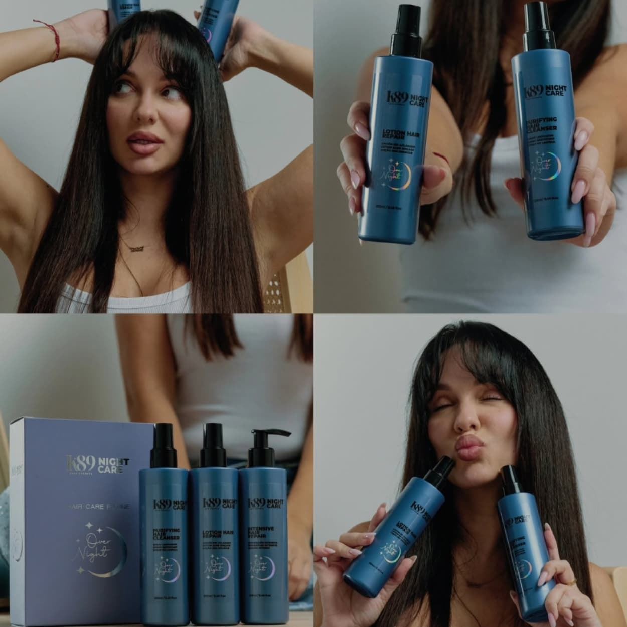 Pack Reparación Capilar Nocturna Over Night Hair Care 3x250ml| K89 - Imagen 12
