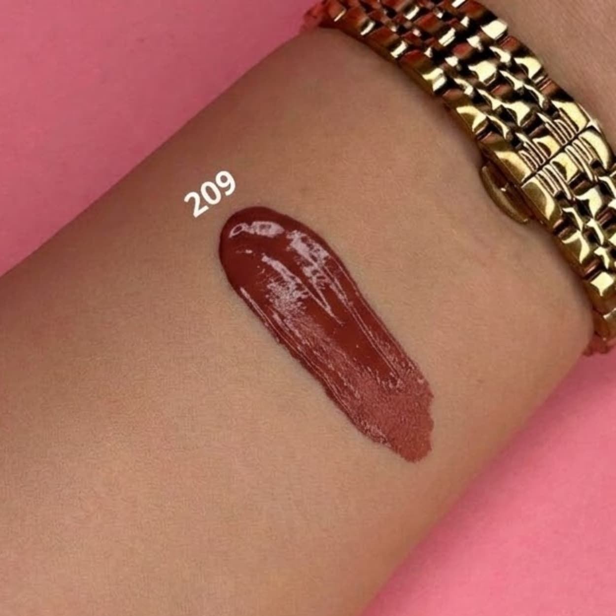 Pintalabios líquido mate de larga duración marrón moka Forever Lip #209 9g | Elixir - Imagen 4