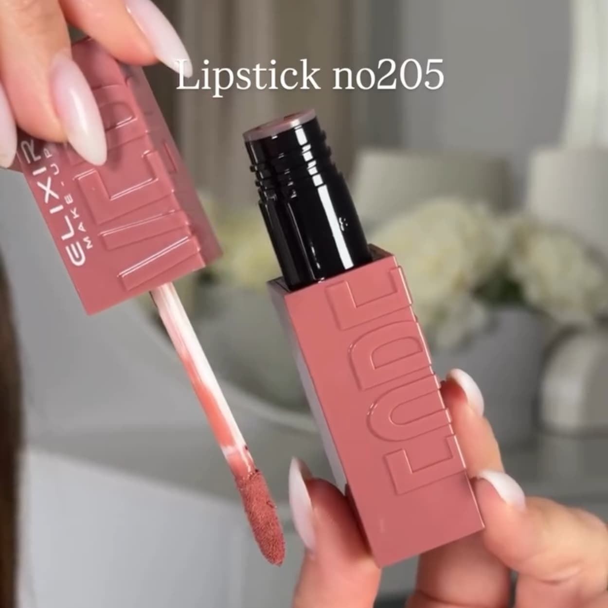 Pintalabios líquido mate de larga duración nude Forever #205 9g | Elixir - Imagen 5