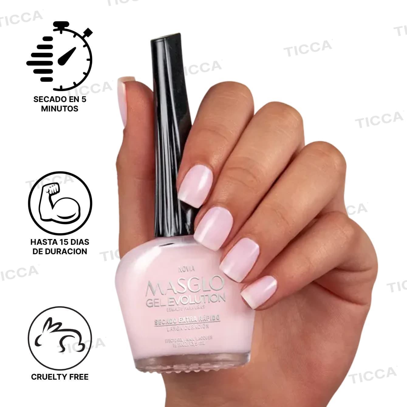 PINTAUÑAS LARGA DURACION GEL EVOLUTION "NOVIA"  13,5ml | MASGLO - Imagen 3