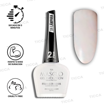 PINTAUÑAS LARGA DURACION GEL EVOLUTION "TIZA"  13,5ml | MASGLO - Imagen 1
