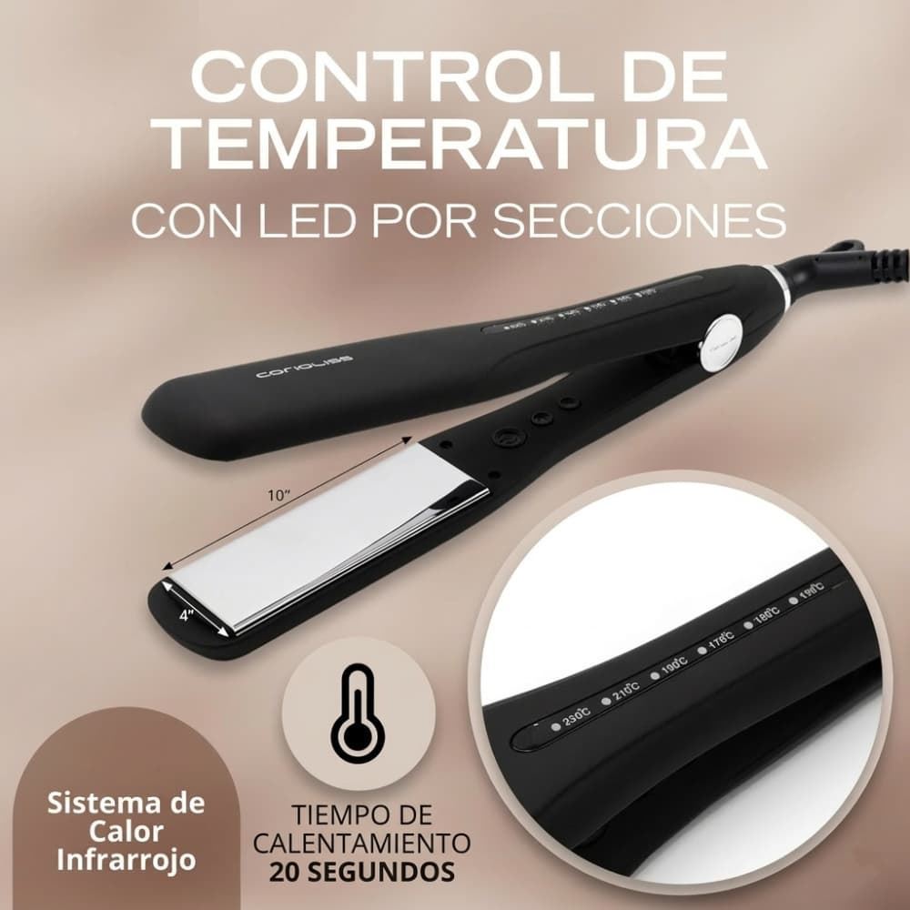 Plancha Ancha de Pelo Wide 100% Titanio | Corioliss - Imagen 4