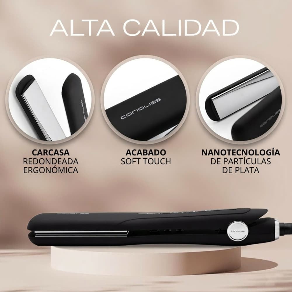 Plancha Ancha de Pelo Wide 100% Titanio | Corioliss - Imagen 5