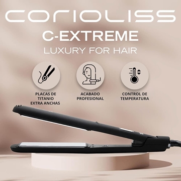 Plancha de Pelo C-Extreme BlacK 100% Titanio Ultrarrápidas | Corioliss - Imagen 2