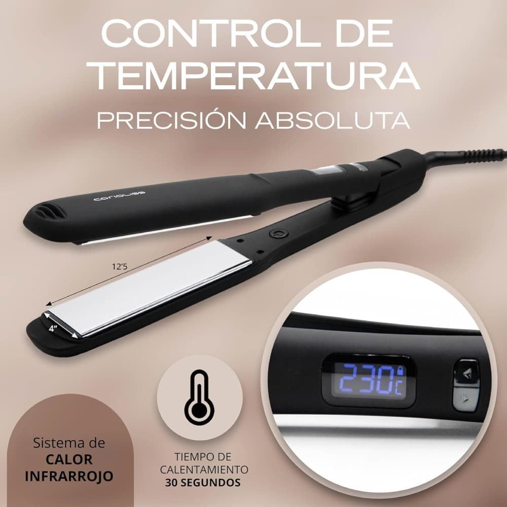 Plancha de Pelo C-Extreme BlacK 100% Titanio Ultrarrápidas | Corioliss - Imagen 4