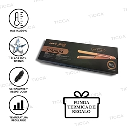 PLANCHA DIGITAL DE TITANIO ROSA ORO 230ºC OLYMPE + FUNDA DE REGALO!   | R&J - Imagen 2