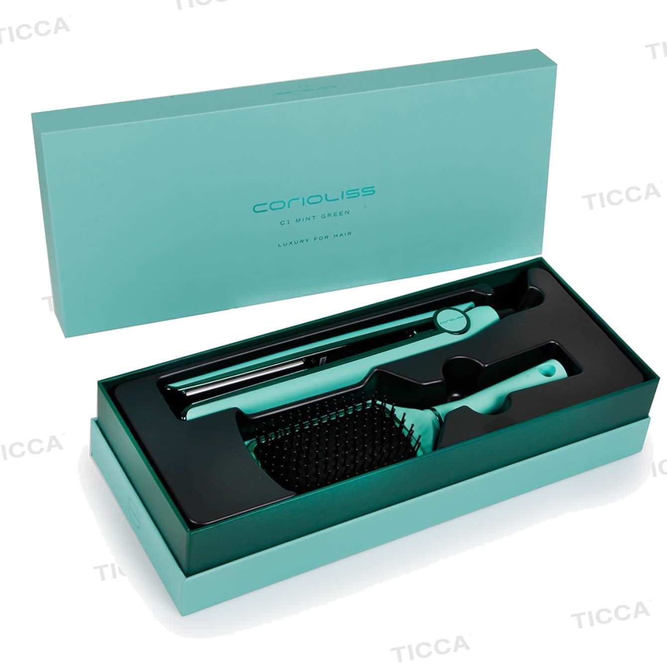 Plancha Titanio C1 Menta + ¡¡ Cepillo De Regalo !! | Corioliss - Imagen 3
