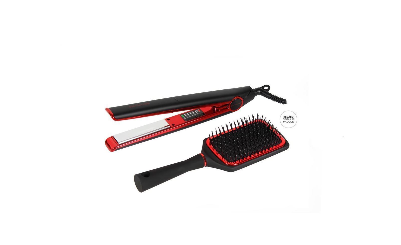 Plancha Titanio C1 Rojo Pasion + ¡¡ Cepillo De Regalo !! | Corioliss - Imagen 1
