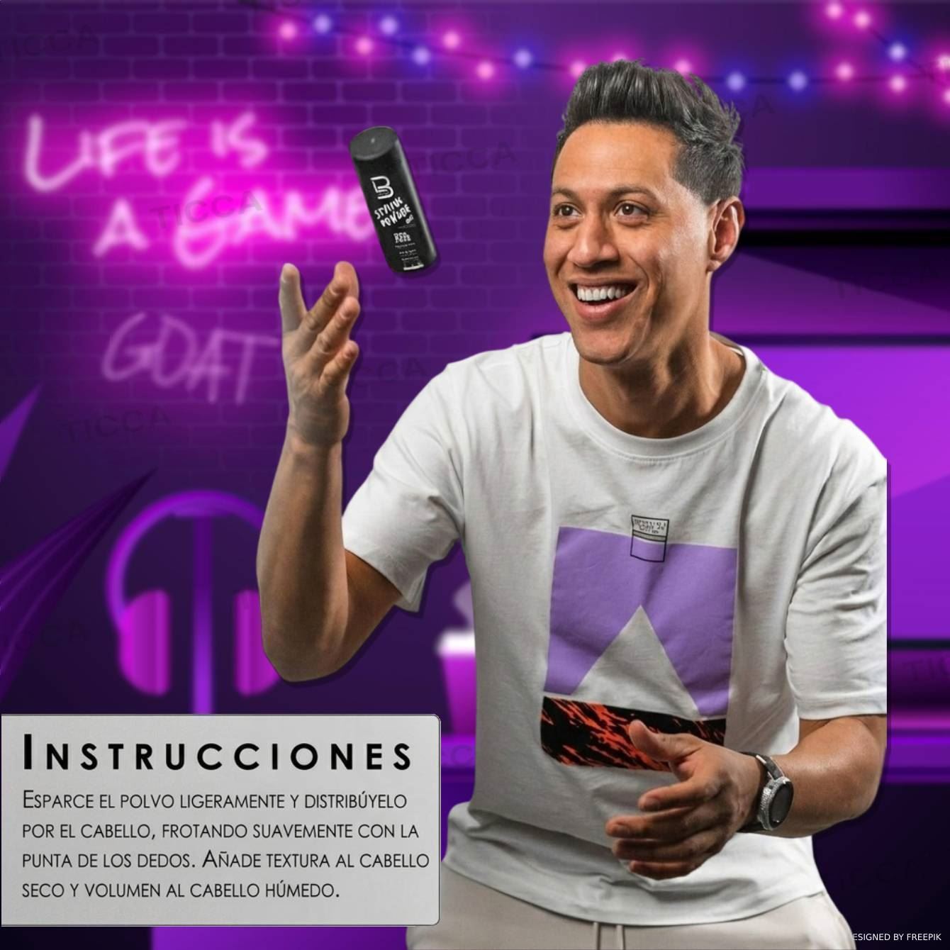 Polvos de Peinado Volumen y Textura Fuertes - Styling Powder - (30g) | L3VEL3 - Imagen 5