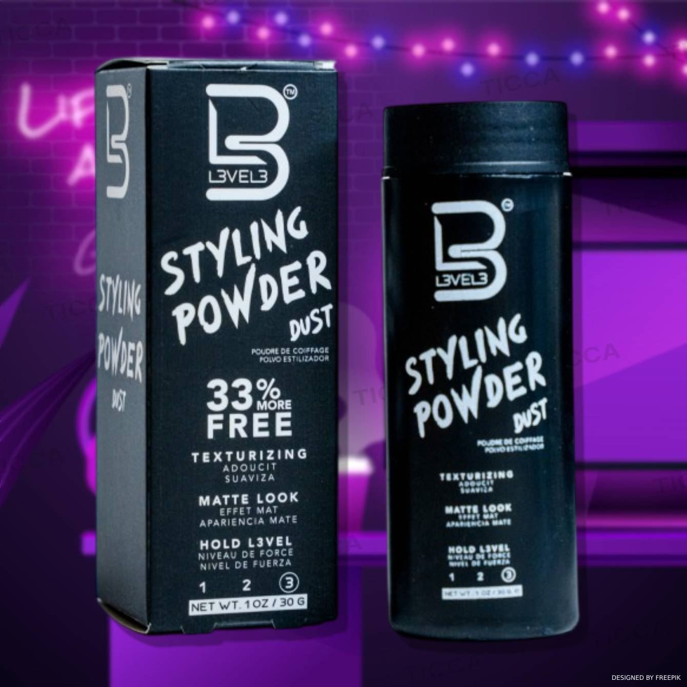 Polvos de Peinado Volumen y Textura Fuertes - Styling Powder - (30g) | L3VEL3 - Imagen 6