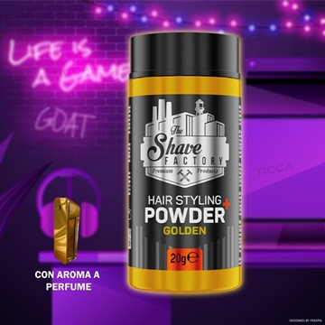 POLVOS DE VOLUMEN FUERTES GOLDEN 20g | THE SHAVE FACTORY - Imagen 1