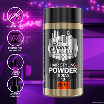 POLVOS DE VOLUMEN FUERTES INDIAN 20g | THE SHAVE FACTORY - Imagen 1