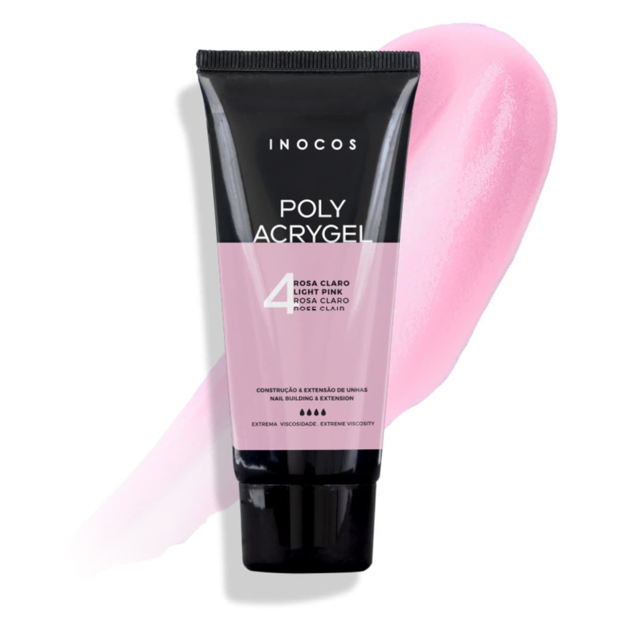 Polyacrigel Rosa claro #4 tubo de 60g | Inocos - Imagen 3
