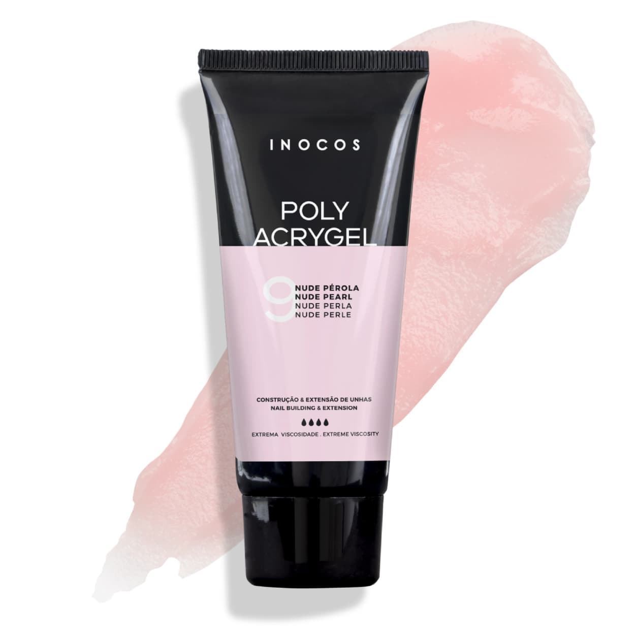 Polyacrigel Rosa nude #9 tubo de 60g | Inocos - Imagen 2
