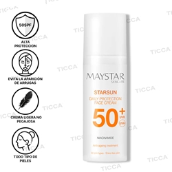 PROTECTOR SOLAR FACIAL STARSUN 50SPF 50ml | MAYSTAR - Imagen 1