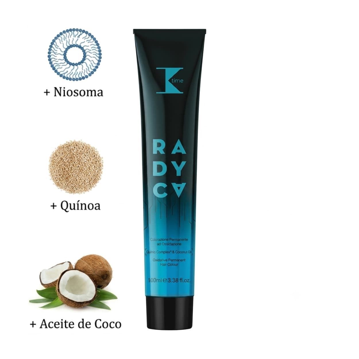 Radyca Tinte Permanente Sin PPD 100g - Tonos Castaños | K-TIME - Imagen 3