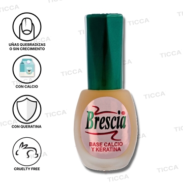 REPARADOR DE UÑAS QUEBRADIZAS "CALCIO Y KERATINA" 12,5ml | BRESCIA - Imagen 1
