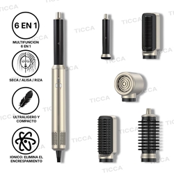 SECADOR 6 en 1 CON 6 ACCESORIOS "UNIKA 6" 1200W | APRO - Imagen 1