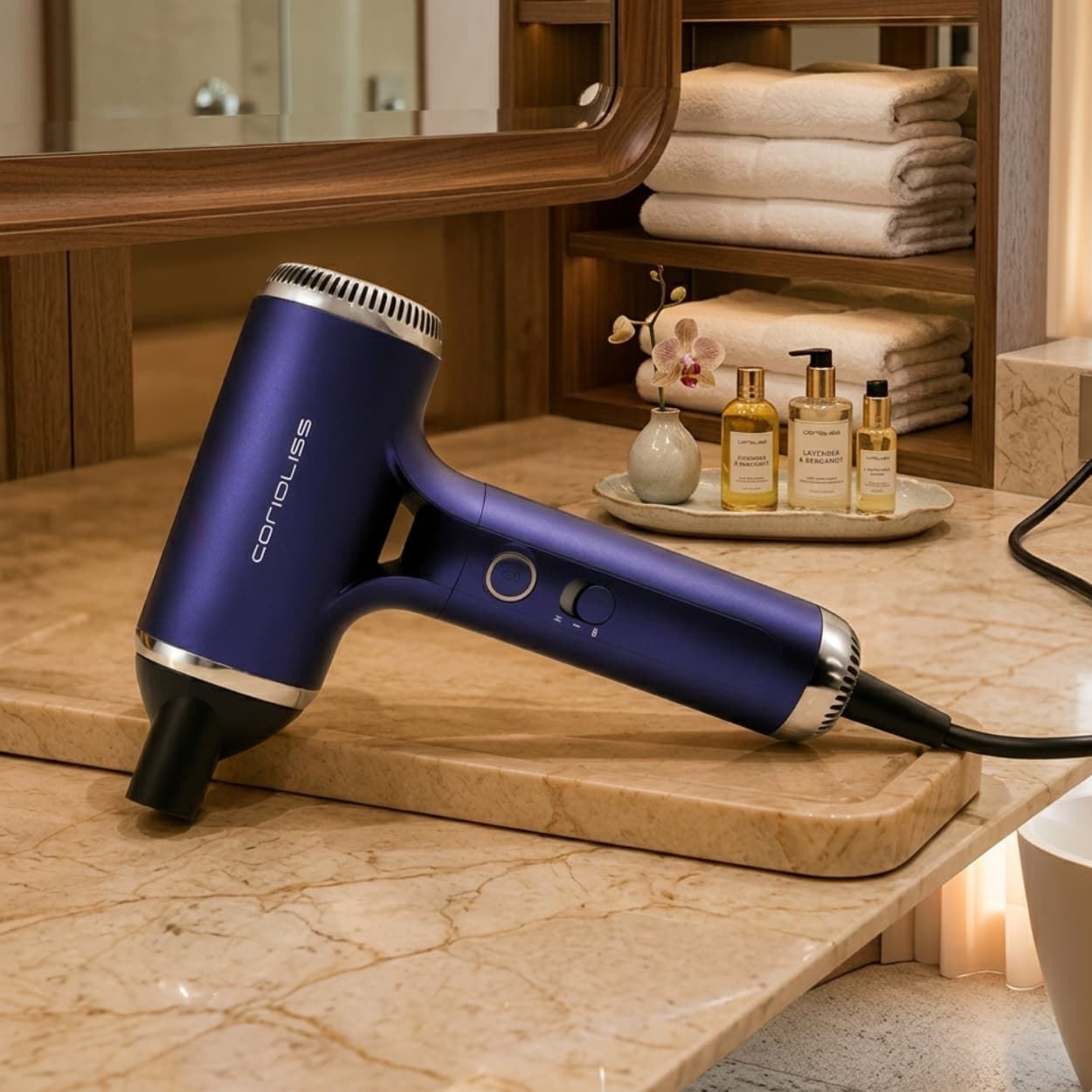 Secador compacto Breeze Blue - Con difusor ¡De Regalo! - Motor Iónico BLDC 1350W | CORIOLISS - Imagen 11