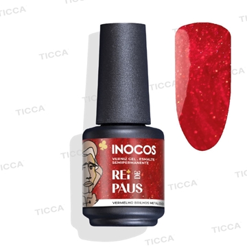 SEMIPERMANENTE ROJO BRILLI "REI DE PAUS"  15ml | INOCOS - Imagen 1