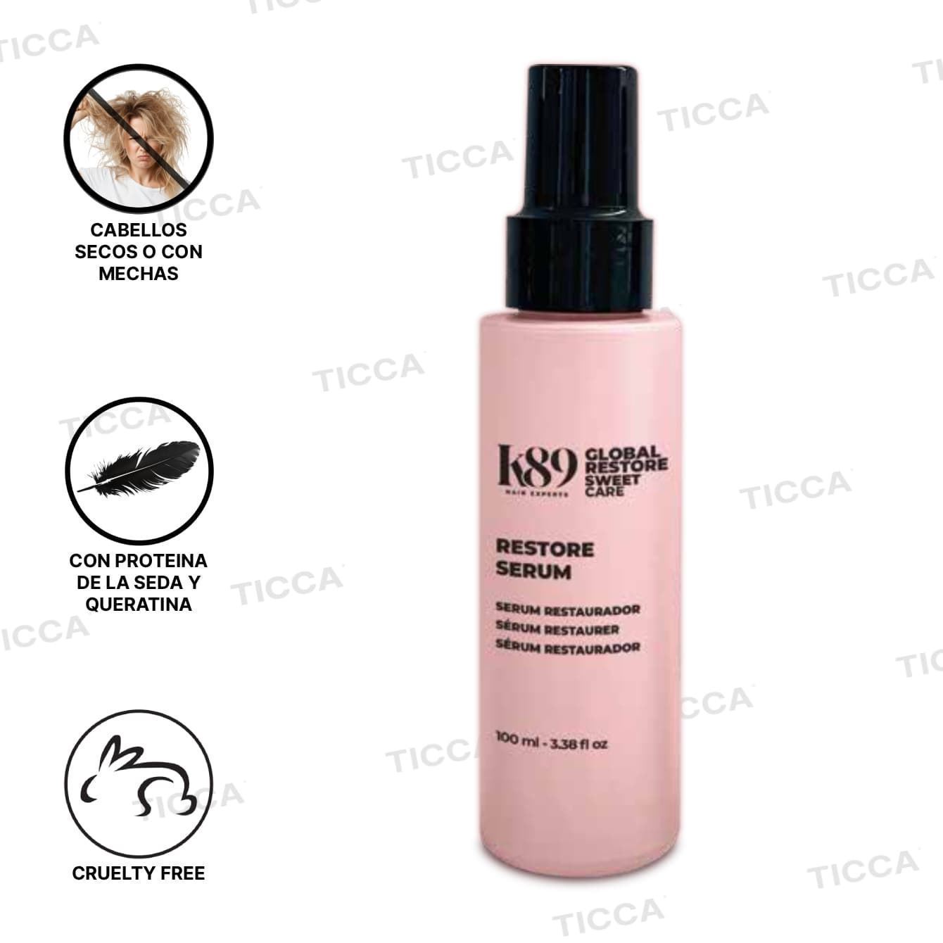 SERUM REPARADOR INMEDIATO "GLOBAL RESTORE SERUM"  100ml | K89 - Imagen 1