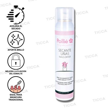 SPRAY ACELERADOR SECANTE DE UÑAS 200ml | POLLIE - Imagen 1