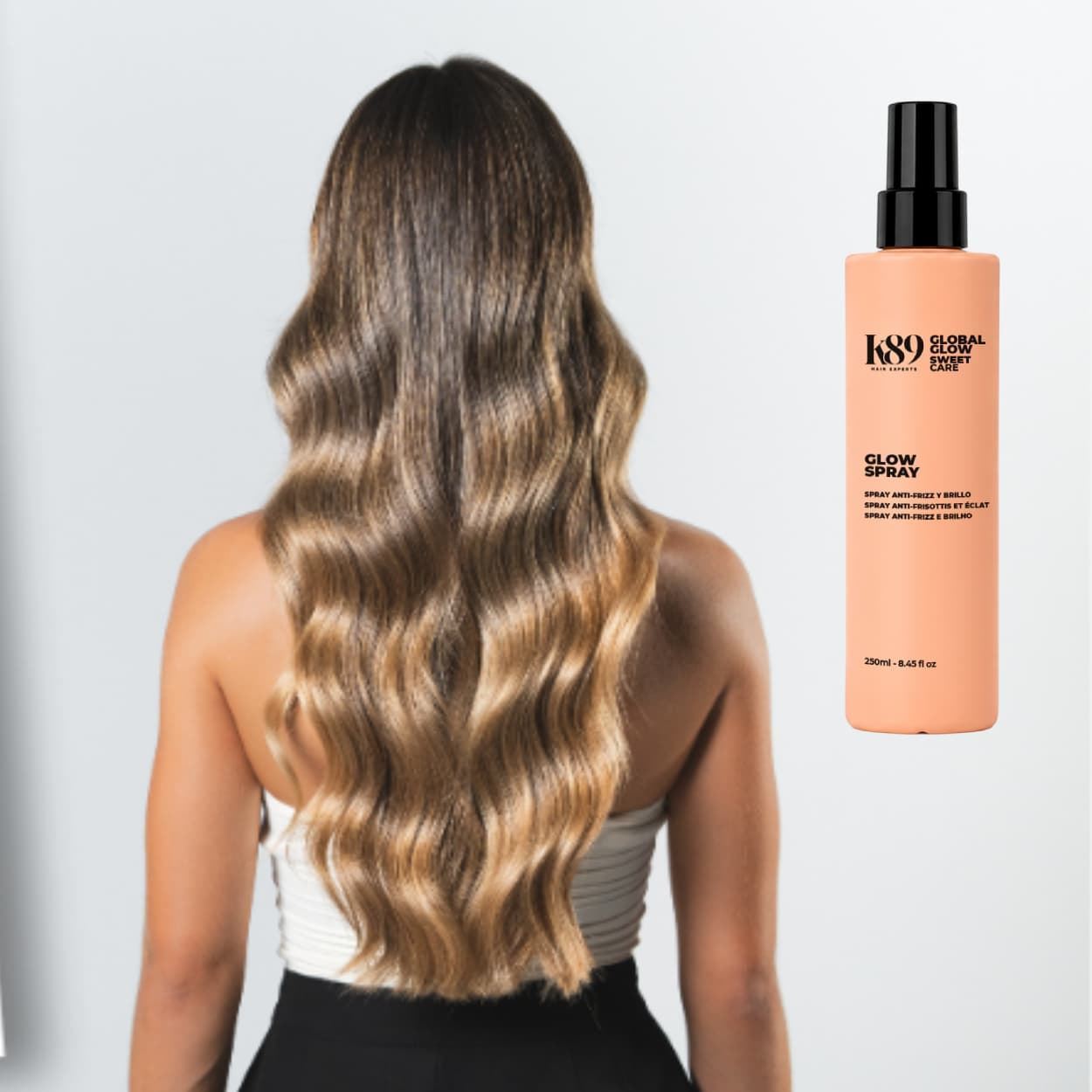 Spray Brillo Extremo y Antiencrespamiento Global Glow 250ml | K89 - Imagen 3
