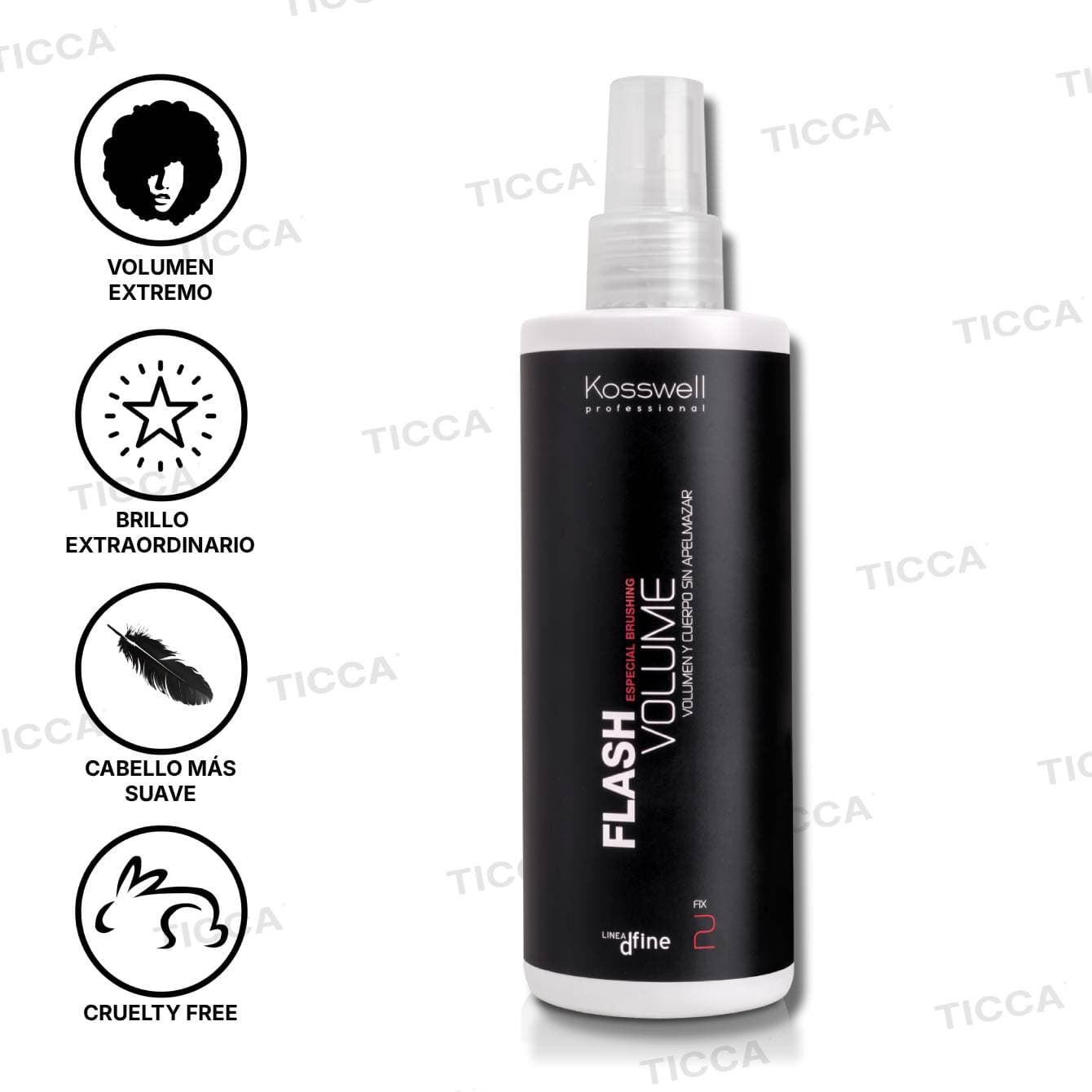 SPRAY DE VOLUMEN "FLASH VOLUME" 250ml | KOSSWELL - Imagen 1