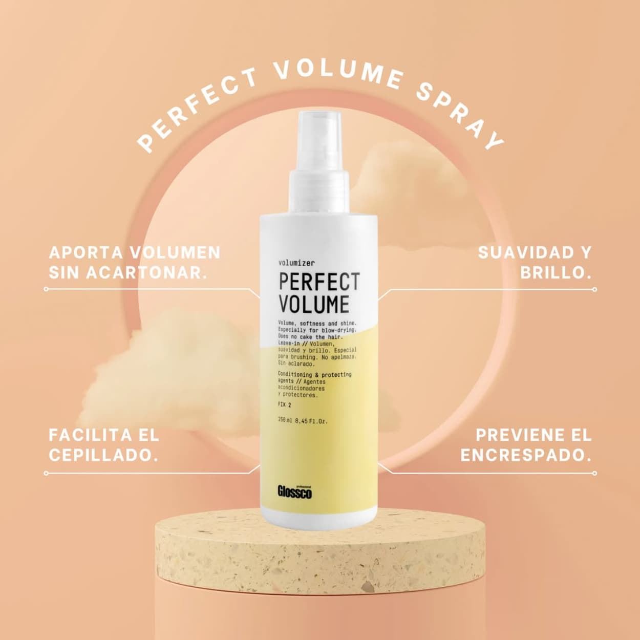 Spray de volumen para Cabello Fino Perfect Volume 250ml | Glossco - Imagen 3
