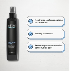 Spray Matizador Antiamarillos Artic Blond Toner 250ml | Nirvel Professional - Imagen 2