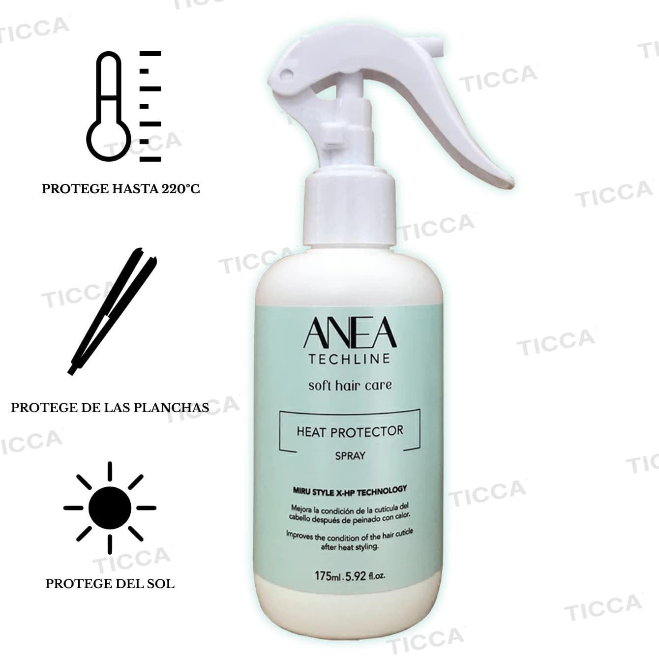 Spray Protector Térmico Heat Protector 175ml | ANEA TECHLINE - Imagen 2