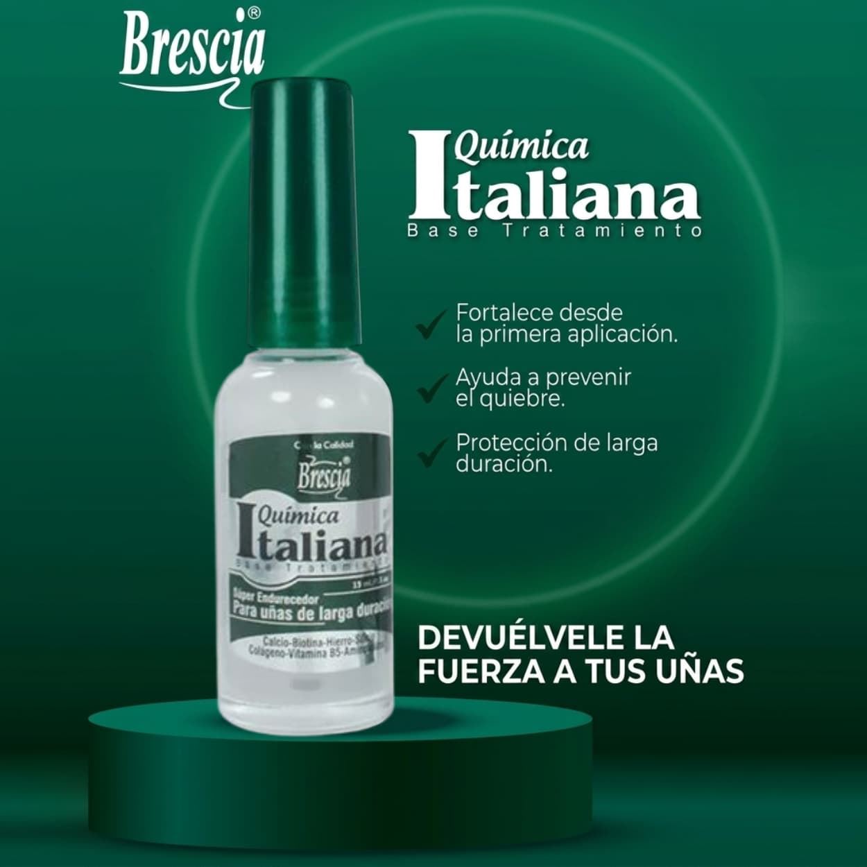 Super Endurecedor de Uñas Química Italiana 15 ml | BRESCIA - Imagen 2