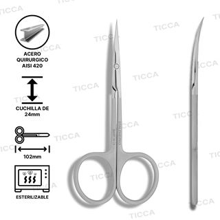 TIJERAS PARA CUTICULAS PROFESIONAL SMART 10  3mm | STALEKS - Imagen 1