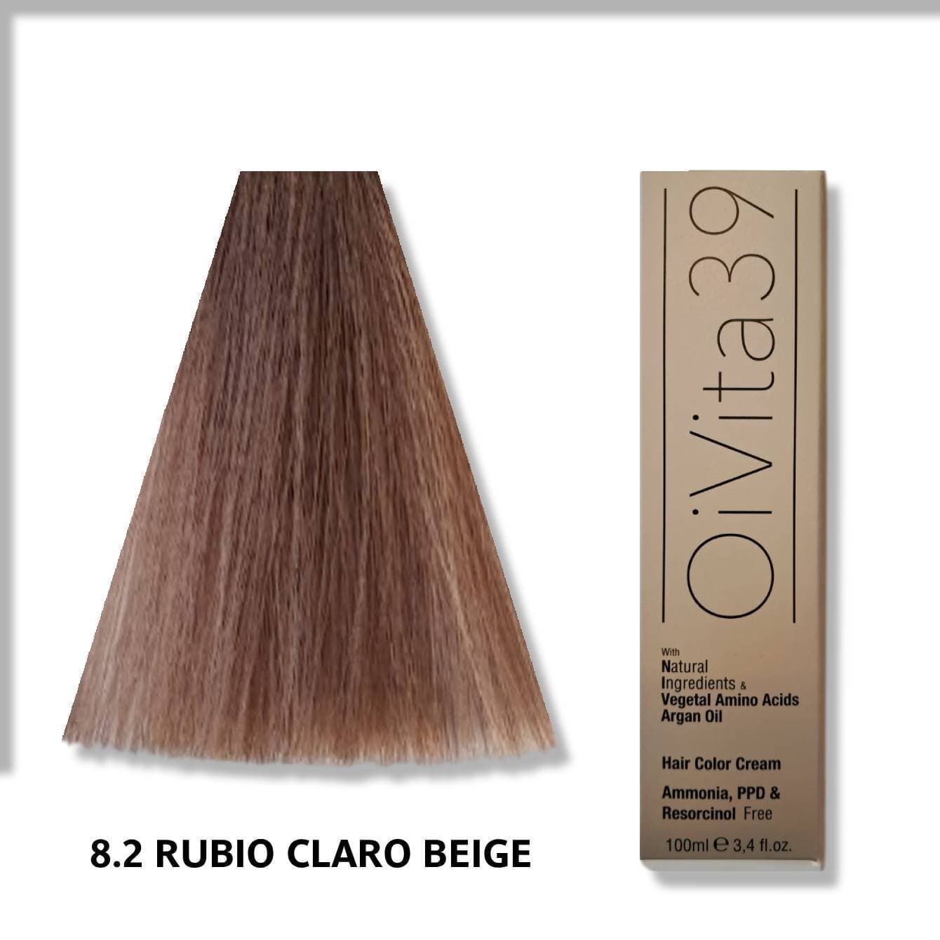 TINTE LIBRE DE AMONIACO, PPD Y RESORCINOL: BEIGES Y CASTAÑOS CALIDOS  100ml | OIVITA39 - Imagen 3