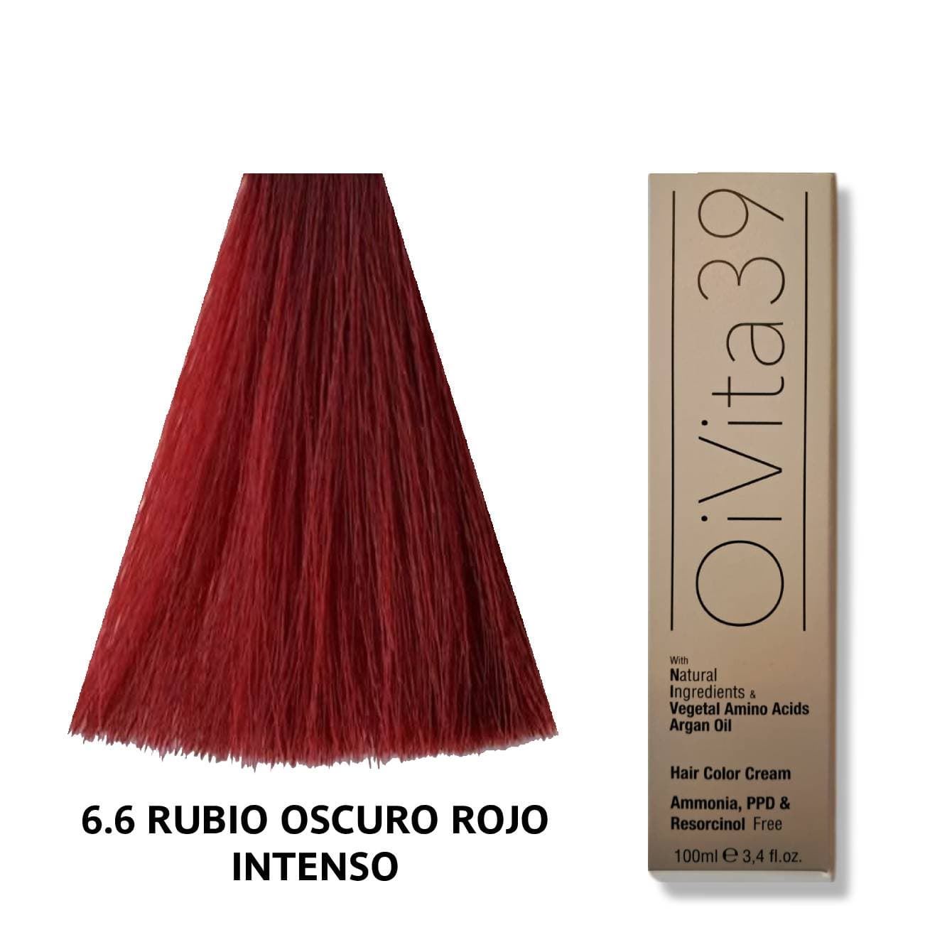 TINTE LIBRE DE AMONIACO, PPD Y RESORCINOL: VIOLETAS Y ROJIZOS 100ml | OIVITA39 - Imagen 4