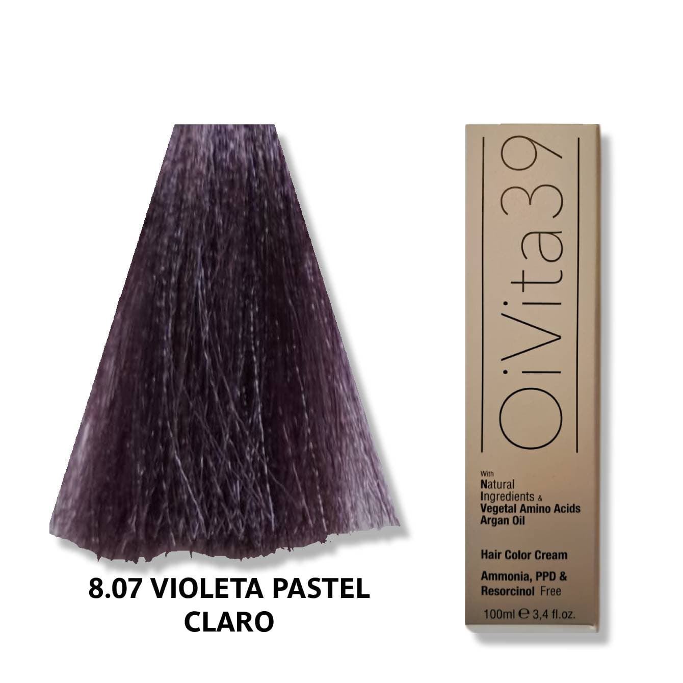 TINTE LIBRE DE AMONIACO, PPD Y RESORCINOL: VIOLETAS Y ROJIZOS 100ml | OIVITA39 - Imagen 5