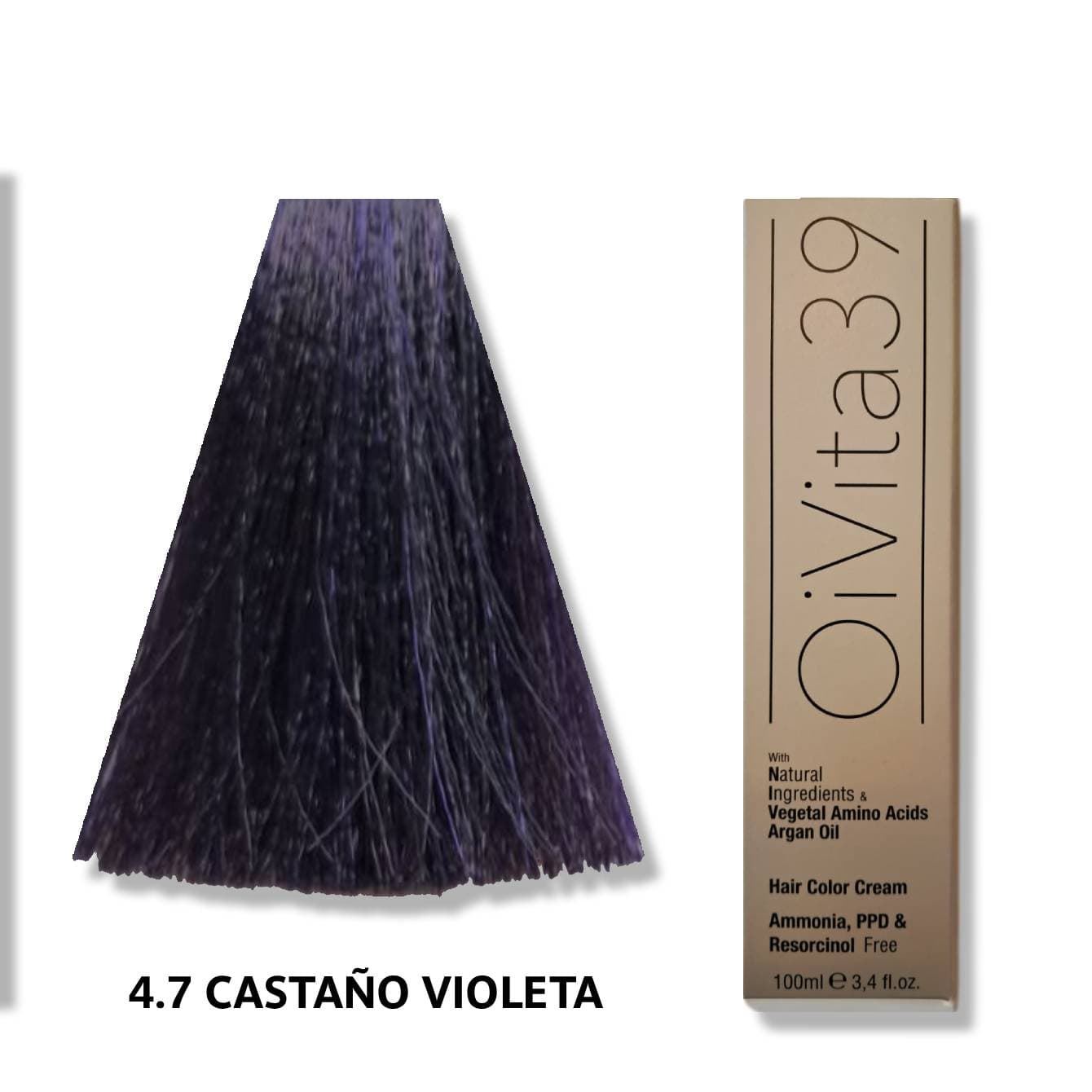 TINTE LIBRE DE AMONIACO, PPD Y RESORCINOL: VIOLETAS Y ROJIZOS 100ml | OIVITA39 - Imagen 8