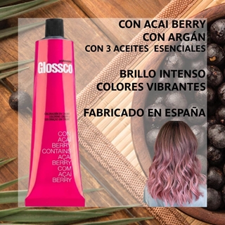 Tinte Permanente Para el Pelo con Aceite de Argan y Açai Berry 100ml - Bases Naturales | Glossco Profesional - Imagen 2