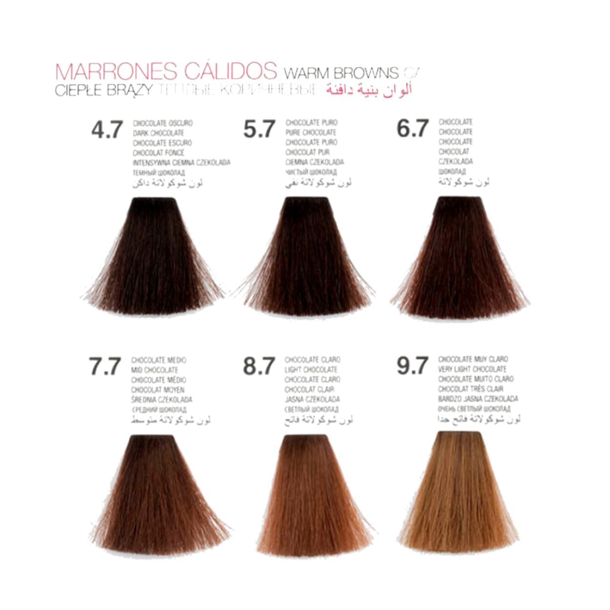 Tinte Permanente Para el Pelo con Aceite de Argan y Açai Berry 100ml - Chocolates | Glossco Profesional - Imagen 3