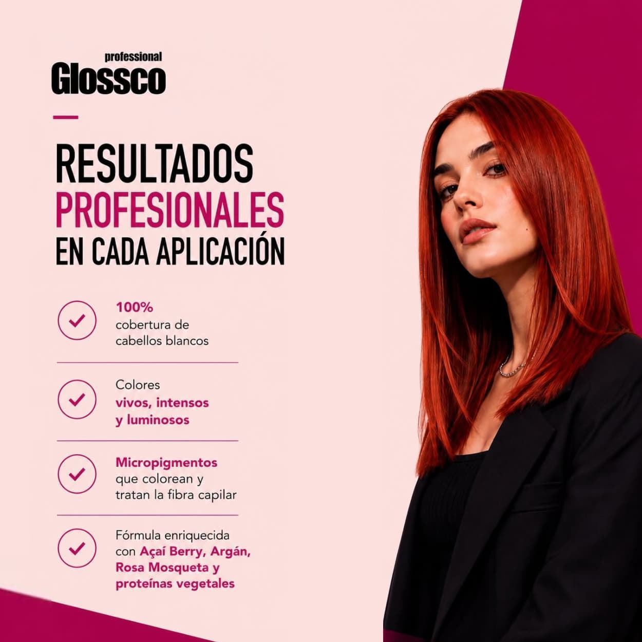 Tinte Permanente Para el Pelo con Aceite de Argan y Açai Berry 100ml - Dorados | Glossco Profesional - Imagen 3