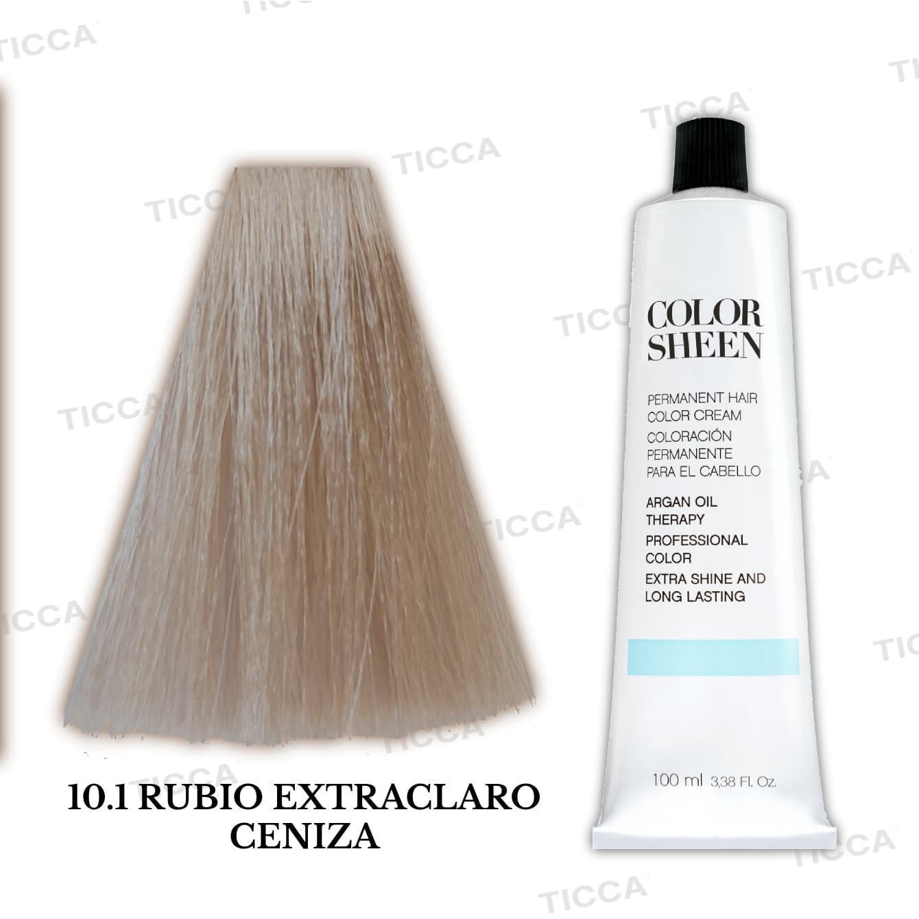Tinte Permanente para el pelo con Argan "Color Sheen" 100ml : Cenizas | Kosswell - Imagen 2
