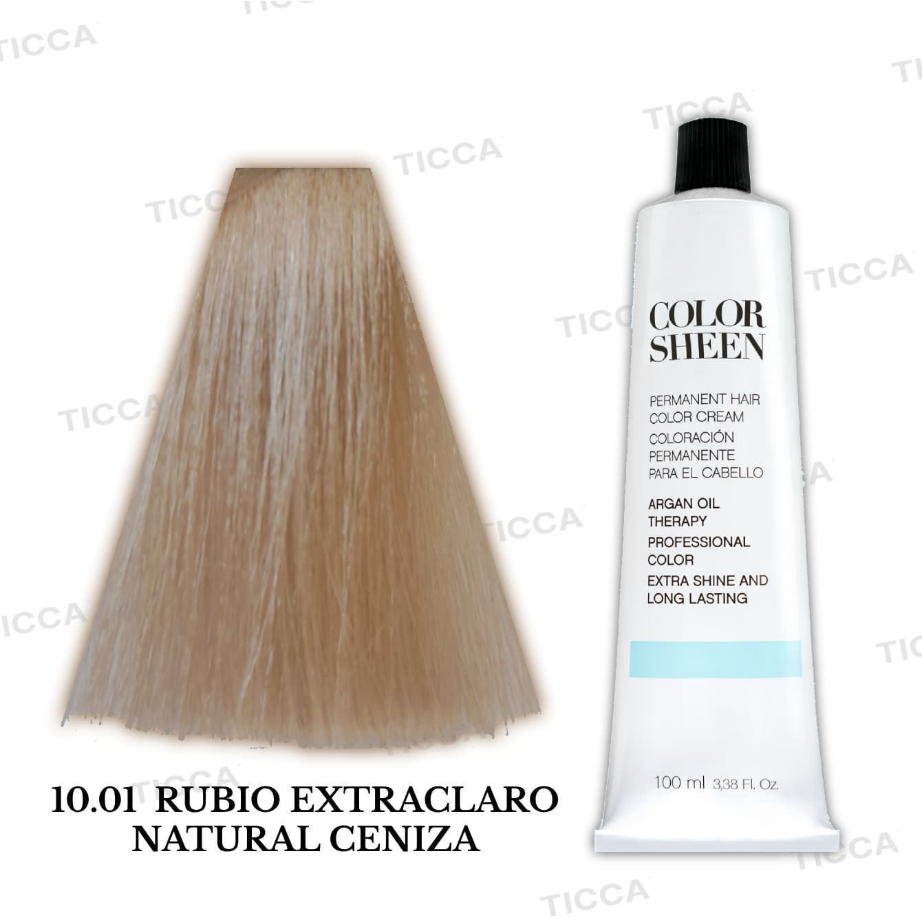 Tinte Permanente para el pelo con Argan "Color Sheen" 100ml : Cenizas | Kosswell - Imagen 3