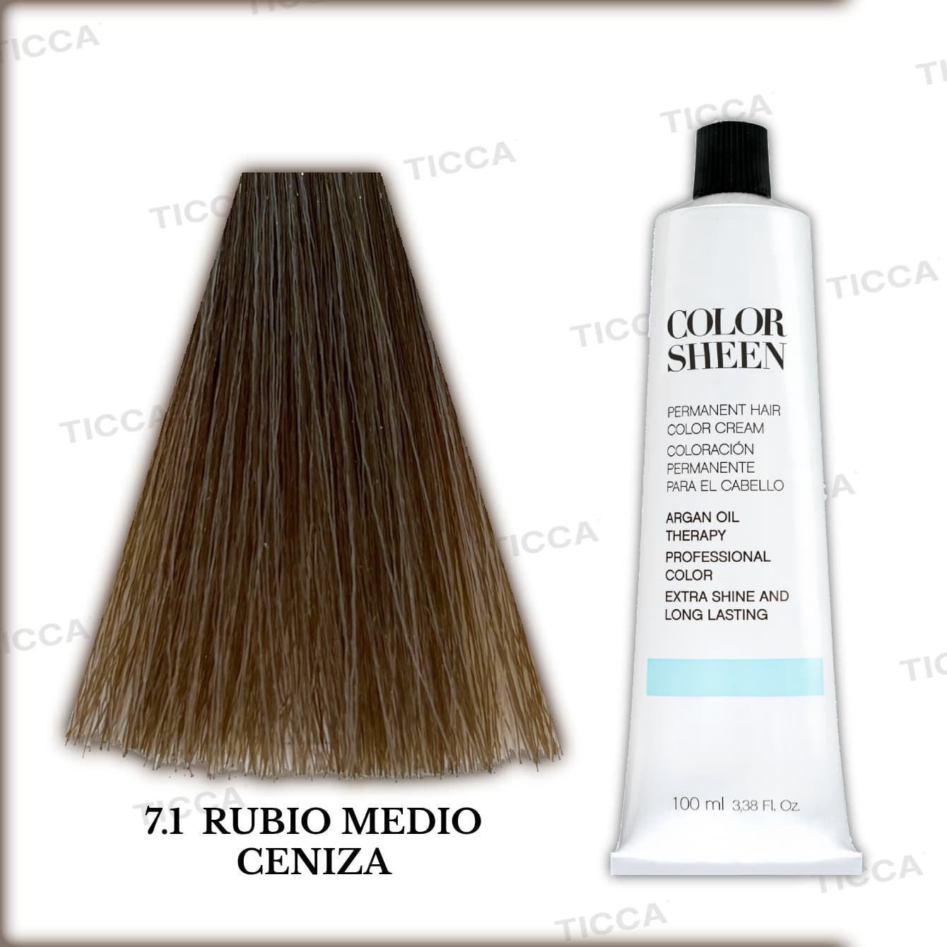 Tinte Permanente para el pelo con Argan "Color Sheen" 100ml : Cenizas | Kosswell - Imagen 9