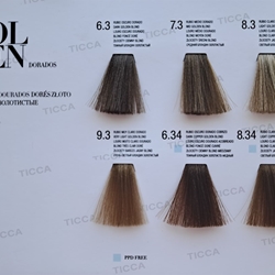 Tinte Permanente para el pelo con Argan "Color Sheen" 100ml : Dorados | Kosswell - Imagen 2
