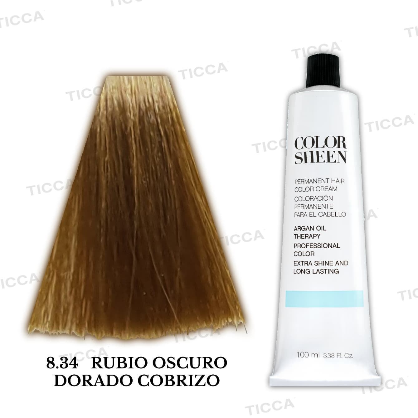Tinte Permanente para el pelo con Argan "Color Sheen" 100ml : Dorados | Kosswell - Imagen 3