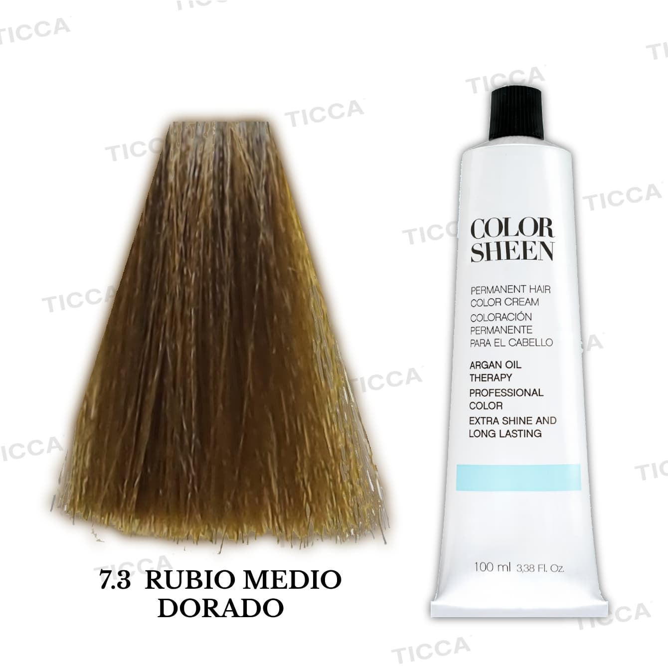 Tinte Permanente para el pelo con Argan "Color Sheen" 100ml : Dorados | Kosswell - Imagen 9