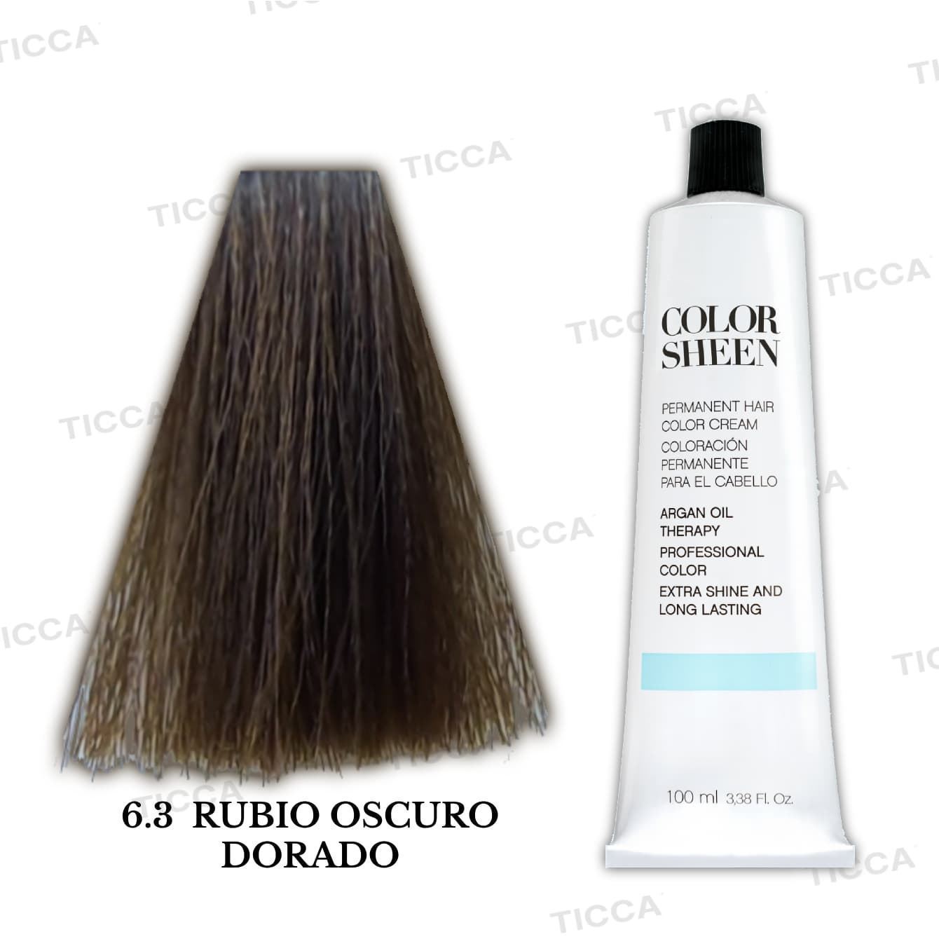 Tinte Permanente para el pelo con Argan "Color Sheen" 100ml : Dorados | Kosswell - Imagen 10