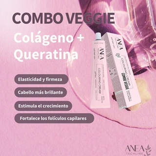 Tinte Permanente Para el Pelo con Queratina y Colágeno 100ml - Bases Naturales | Anea Techline - Imagen 2