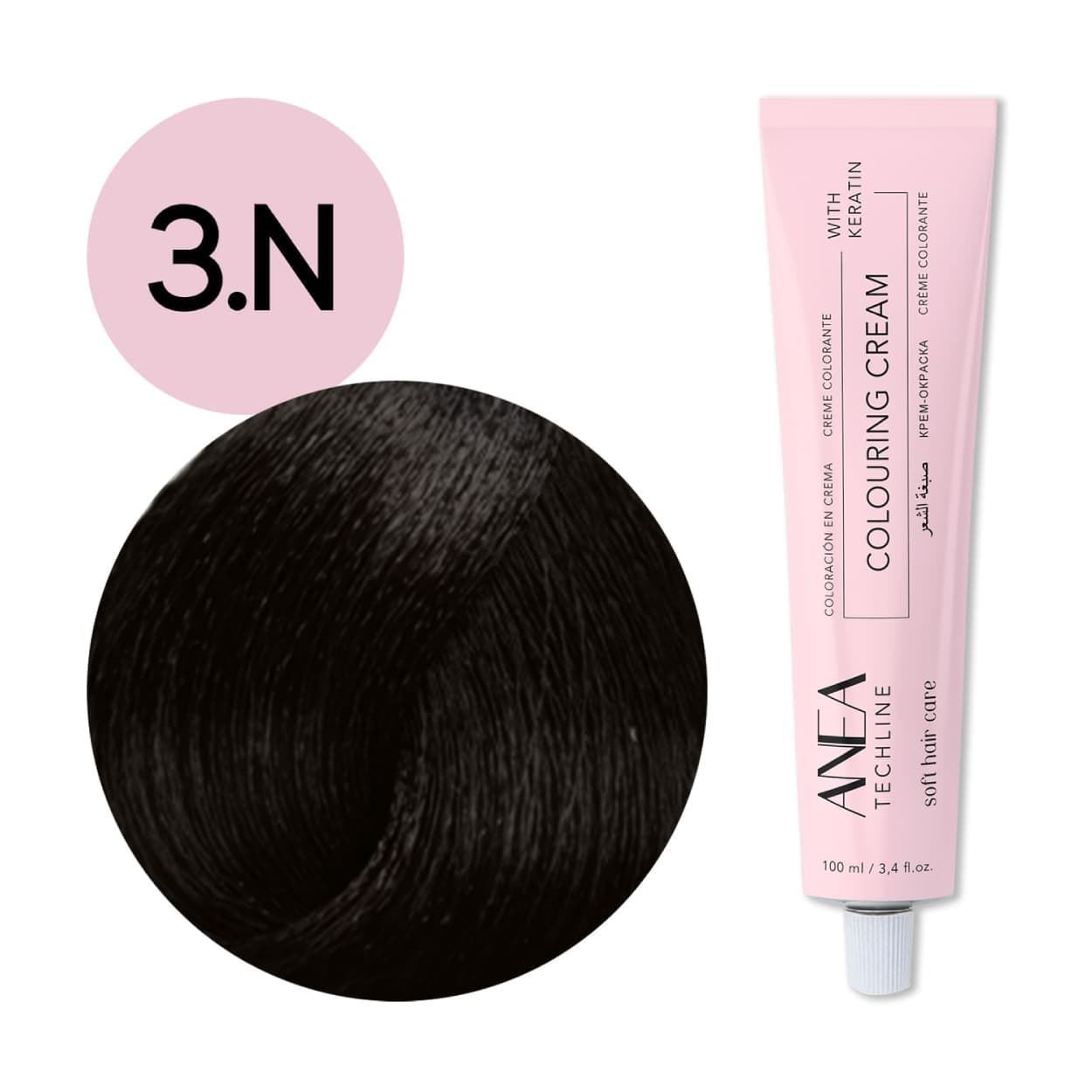 Tinte Permanente Para el Pelo con Queratina y Colágeno 100ml - Bases Naturales | Anea Techline - Imagen 5